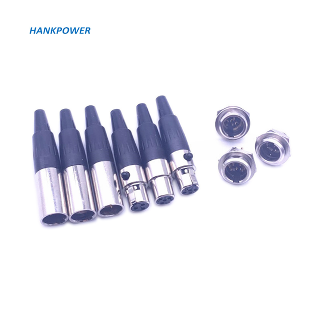 2.5mm Mini XLR Connector 3 4 5 6 Core Male Female XLR Plug Socket