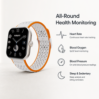 Montre connectée 1,96 pouce AMOLED avec moniteur de fréquence cardiaque et de sommeil, charge sans fil pour hommes et femmes, idéale pour la gym, la course à pied et la randonnée