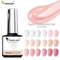 Gel d'Extension Venalisa pour Nail Art 7.5ML, Gel de Construction Rapide Couleur Camouflage UV/LED Soak Off, Vernis à Ongles Gel Émail
