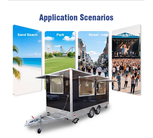 Nouvelle remorque alimentaire, design personnalisé, norme européenne, glacière carrée, pizza, pâtisserie, multifonctionnelle, portable, électrique, mobile - Product Image 5