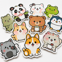 Autocollants animaux kawaii personnalisés, imperméables, en vinyle découpé, pour ordinateur portable, bouteille d'eau, téléphone, journal et cadeaux