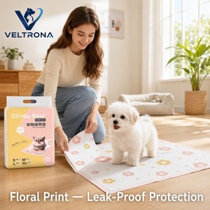 Tappetini Assorbenti per Cani con Motivo Floreale, Spessi e Impermeabili, Tappetini per Addestramento Cuccioli, Vendita all'Ingrosso - Product Image 2