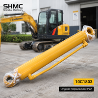 SHMC 10C1803 Cylindre de bras de mini-excavatrice robuste, Cylindre de pelle, Pièces de rechange, Ensemble de cylindre hydraulique pour LiuGong