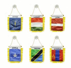 Custom Logo SWAZILAND Pennant Flag Digital Printed Polyester and <b>Plastic</b> for Car Rearview <b>Mirror</b> and Home Decoration - Product Image 5