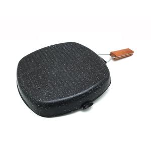 Poêle à frire antiadhésive <span class=keywords><strong>de</strong></span> qualité alimentaire à 2 couches <span class=keywords><strong>pour</strong></span> steak <span class=keywords><strong>de</strong></span> <span class=keywords><strong>boeuf</strong></span>, poêle à griller carrée et plate <span class=keywords><strong>pour</strong></span> barbecue en plein air - Product Image 3