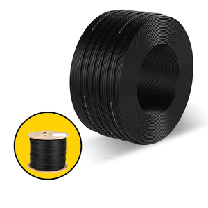 Cable de Fibra Óptica de 2 Hilos, Monomodo, FTTH, con Refuerzo de Acero, Forma Plana de Mariposa, Cubierta LSZH - Product Image 2
