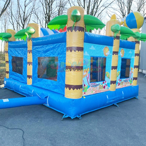 <span class=keywords><strong>Castillo</strong></span> Inflable para Niños, Brincolín Comercial para Fiestas al Aire Libre, Hupfburg Inflable, <span class=keywords><strong>Castillo</strong></span> Inflable de <span class=keywords><strong>Playa</strong></span> con Tobogán - Product Image 4
