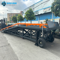 Rampe de chargement mobile HaoXiang 10 tonnes, hauteur réglable, pour chariot élévateur, quai de conteneurs portable, table 3000x2200mm, 1680mm, manuelle