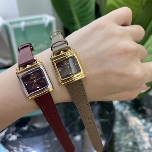 Orologio da Polso Scottie 9741 di Lusso, Nuovo Arrivo, Personalizzabile per <span class=keywords><strong>Donna</strong></span>, al Quarzo, Impermeabile, Quadrante Quadrato Colorato con Cinturino in Pelle - Product Image 4