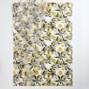 Papel de Regalo Vintage con Diseño de Limones, 17 g/m², 50*70 cm, para Joyería, Cosméticos, Botellas de Vino, Embalaje Rústico, Papelería y Manualidades - Product Image 5