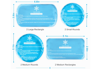 Compresse de gel PVC chaude/froide réutilisable, compatible micro-ondes, pour thérapie par la chaleur/le froid, récupération des blessures, soulagement de la douleur et de l'enflure