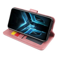Casing Ponsel untuk Asus ROG Phone 5, Penutup Flip Dompet Kulit PU Folio untuk ASUS Zenfone Max Plus M2 (ZB634KL) ZS660KL