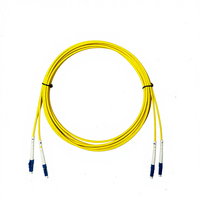 Câble de raccordement optique Hanke en PVC jaune blindé monomode double cœur double tube avec connecteur LC G657A1 pour utilisation intérieure 1