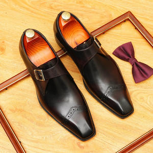 Zapatos Formales de Negocios para Hombre, Estilo Brogue, Punta Redonda, Estilo Coreano, Modernos, de Cuero Genuino, Otoñales, Impermeables - Product Image 5