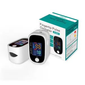 Fingertip pulse oximeter LED four color display screen healthcare handheld Finger Oximeters Spo2 smart Fingertip Pulse Oximeter