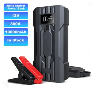 Durability 10000mAh Car Battery Charger Jump Starter 800A Vehicle Power Bank Jump Starter