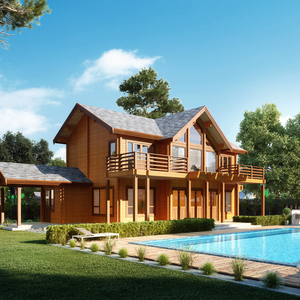 <span class=keywords><strong>Campeggio</strong></span> Prefabbricata In Legno Lodge In Legno di Pino Russo Cottage - Product Image 1