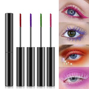 มาสคาร่า4D วีแกนสีสดใสกันน้ำสวมใส่ง่ายมาสคาร่าแต่งหน้าแบบเส้นใยสีสันสดใส - Product Image 3