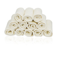 Inserts en tissu éponge de bambou absorbants, lavables et réutilisables, personnalisés en gros pour bébés