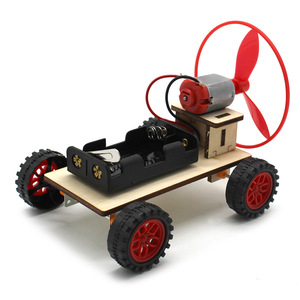 Kit de coche de madera impulsado por el viento para experimentos científicos, juguete educativo DIY para niños de 7 a 9 años - Product Image 4