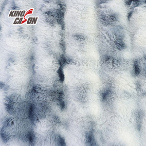 Kingcason Loại Mới Bán Buôn Dày 100% Polyester Tie Dye Thỏ Giả Lông Cho Giường Lót - Product Image 4