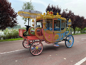 Calèche électrique de style européen à quatre roues pour le tourisme, les mariages, calèche royale en forme de citrouille, calèche touristique tirée par des chevaux à vendre - Product Image 5