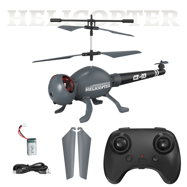 CZ03 RC Helicopter 2.5/ 3.5 Channel Gyro Stabilizer Remote Control Helicopter Obstacle Avoidance LED Lights Christmas Gifts Toys