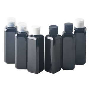 Chai vuông màu đen 100ml có nắp lật, chai dầu gội đầu cho thú cưng - Product Image 1