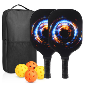 Raquettes de pickleball en fibre de verre 13,4 mm antidérapantes avec sac de transport pour divertissement en plein air - Product Image 2