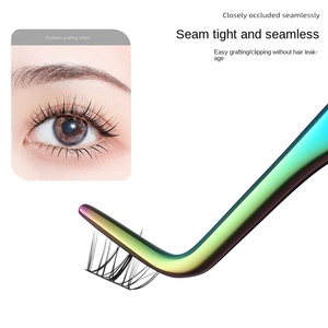 <span class=keywords><strong>Pince</strong></span> à <span class=keywords><strong>cils</strong></span> en acier inoxydable 10 mm, précise et durable, avec peigne coudé, dispositif auxiliaire pour <span class=keywords><strong>cils</strong></span>, type hippocampe, pour greffe de <span class=keywords><strong>faux</strong></span> <span class=keywords><strong>cils</strong></span> - Product Image 2