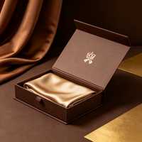 Boîte à foulards en soie avec logo personnalisé, boîte cadeau en carton rigide de luxe avec ruban, vente en gros en usine