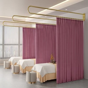 ม่านกั้นห้องเสริมสวย ม่านสำหรับการรักษาสุขภาพพร้อมราวแขวน - Product Image 3