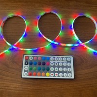 Kit de changement de bande lumineuse Led RGB avec 24 et 44 touches Ir Remote pour la décoration de la maison SMD 2835 5050 Couleur PVC 12V Luces 60 70 500