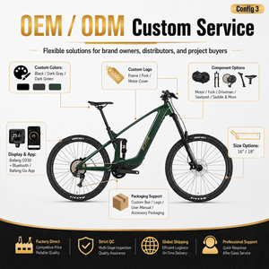 EM19 Bicicletta Elettrica in Carbonio <span class=keywords><strong>E</strong></span>-MTB con Bafang M820 250W 85Nm 720Wh, Wheeltop EDS OX-12S Wireless, Sospensione Completa 29er, OEM ODM - Product Image 5
