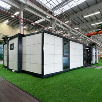 Maison préfabriquée pliable extensible personnalisable, résidence modulaire, micro-maison à usage intensif de l'espace, salon