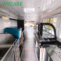 WECARE İmtiyazlı Kahve Barı Römorku Burger Pizza Kamyonu Mobil Tavuk Çevirme Izgarası Tam Donanımlı Mutfak Ekipmanlı Yiyecek Römorku