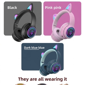 <span class=keywords><strong>Auriculares</strong></span> Inalámbricos <span class=keywords><strong>Bluetooth</strong></span> con <span class=keywords><strong>Orejas</strong></span> <span class=keywords><strong>de</strong></span> <span class=keywords><strong>Gato</strong></span> - <span class=keywords><strong>Auriculares</strong></span> Plegables con Iluminación RGB para Juegos <span class=keywords><strong>de</strong></span> Computadora, Fabricante Original - Product Image 6