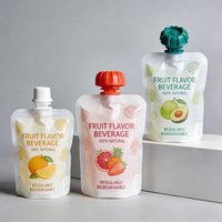 Pochettes à bec verseur anti-oxydation pour boissons, prolongeant la durée de conservation du jus et du lait, qualité alimentaire, vente en gros transfrontalière, personnalisables, divers becs verseurs