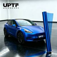 Film de protection de peinture pour voiture, ultra mat, liquide, métallique, bleu, TPU PPF, haute performance, sans déformation