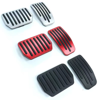 Pédales d'accélérateur et de frein en alliage d'aluminium finition chrome pour Tesla Model 3/Y Performance ; Kit de pédales de rechange OLIVER