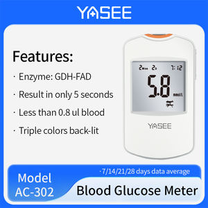 Moniteur de glycémie Yasee pour usage domestique, capteur de glucose, glucomètre, prix de gros, matière plastique, glucomètre - Product Image 6
