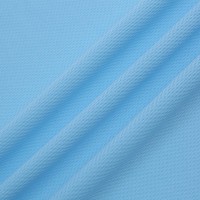 Tissu jersey en polyester à mailles œillets à séchage rapide pour vêtements de sport