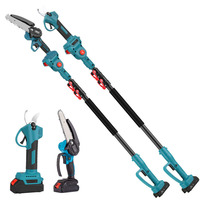 Vente en gros transfrontalière de l'usine Wanping : Ensemble d'outils de jardinage avec sécateur électrique à chaîne en aluminium à longue portée et outils d'extension
