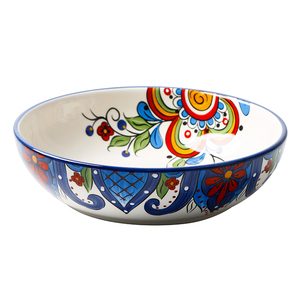 Plato de Cerámica de 8 Pulgadas, Estilo Americano, Ecológico, con Diseño Subesmaltado, para Uso Doméstico y en Restaurantes, para Servir Postres y Aperitivos - Product Image 1
