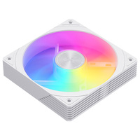 Ventilateur de boîtier PC SNOWMAN BS120-ARGB-WH 120mm blanc ARGB, débit d'air élevé 76.8CFM, roulement hydraulique PWM, synchronisation 5V 3 broches, vente en gros
