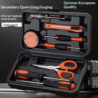 Kit d'outils ménagers quotidiens, ensemble de réparation multifonctionnel pour la quincaillerie et l'électricité, pour la maison et la voiture, boîte à outils complète