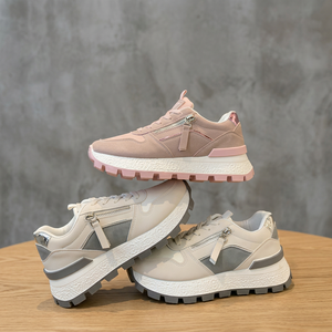 Chaussures de course minimalistes pour hommes, baskets décontractées, logo personnalisé, daim blanc, semelle intermédiaire en coton, coupe basse, polyvalentes, sportives et légères - Product Image 3
