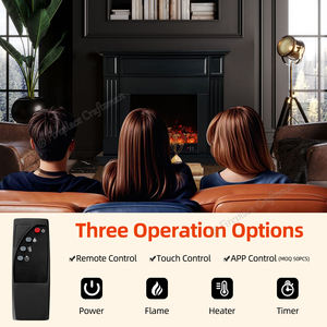 220V estilo francés decorativo LED decoración llama Interior antiguo Unidad de esquina <span class=keywords><strong>chimenea</strong></span> eléctrica blanca con repisa independiente - Product Image 6