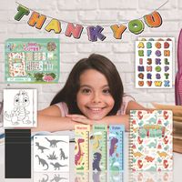 Usine enfants bricolage Journal ensembles Scrapbook Kit mémo DINO mignon Kawaii dinosaure thème autocollant en gros ensemble de papeterie pour étudiant