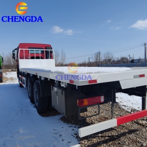 Camion à plateau robuste utilisé HOWO 380HP 6x4 10 roues LHD/RHD Euro 2 3 4 5 20 25 tonnes de seconde main camions à caisse plate à vendre - Product Image 4